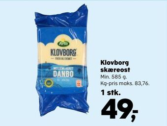 SuperBrugsen Klovborg skæreost tilbud