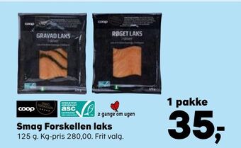 SuperBrugsen Smag forskellen laks tilbud