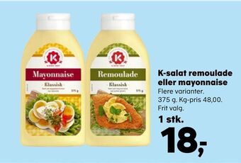 SuperBrugsen K-salat remoulade eller mayonnaise tilbud