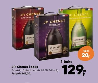 SuperBrugsen Jp. chenet i boks tilbud
