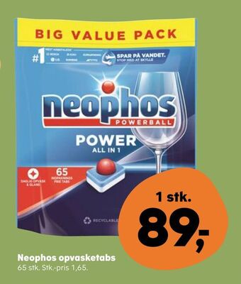 SuperBrugsen Neophos opvasketabs tilbud