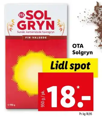 Lidl Ota solgryn tilbud