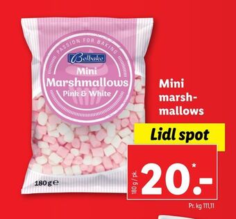 Lidl Mini marshmallows tilbud
