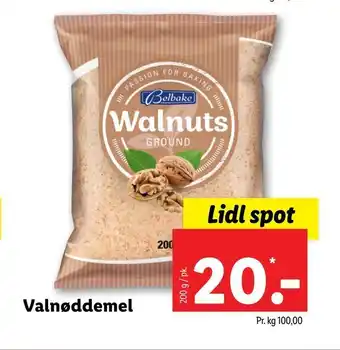 Lidl Valnøddemel tilbud