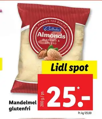 Lidl Mandelmel glutenfri tilbud