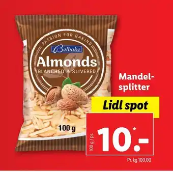 Lidl Mandelsplitter tilbud