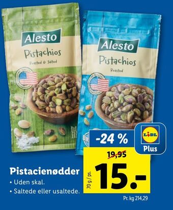 Lidl Pistacienødder tilbud