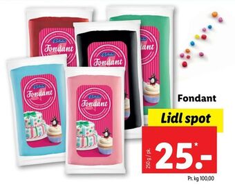 Lidl Fondant tilbud