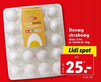 Lidl Danæg skrabeæg tilbud