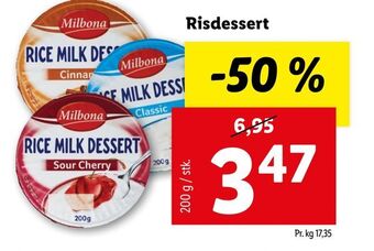 Lidl Risdessert tilbud