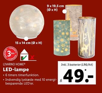 Lidl Led-lampe tilbud