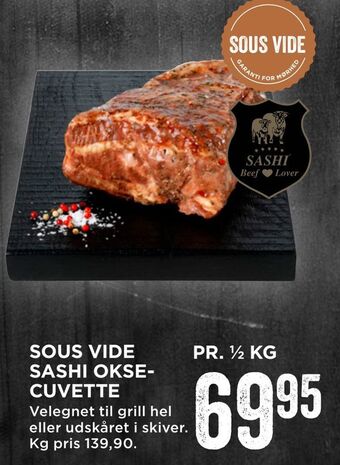 MENY Sous vide sashi okse­cuvette tilbud