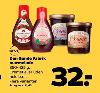 Netto Den gamle fabrik marmelade tilbud