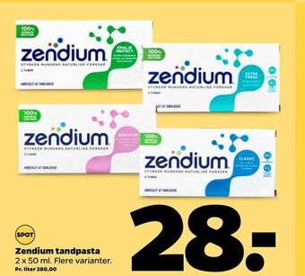 Netto Zendium tandpasta tilbud