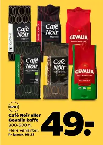 Netto Café noir eller gevalia kaffe tilbud