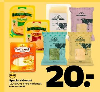 Netto Special skiveost tilbud