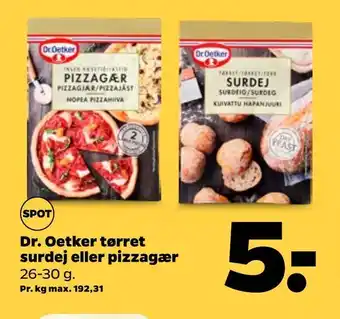 Netto Dr. oetker tørret surdej eller pizzagær tilbud