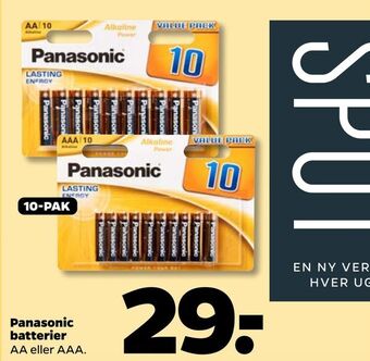 Netto Panasonic batterier tilbud