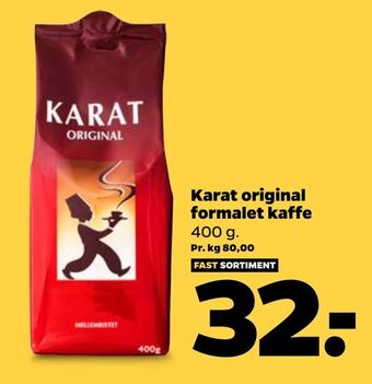 Netto Karat original formalet kaffe tilbud
