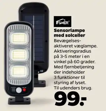 Netto Sensorlampe med solceller tilbud
