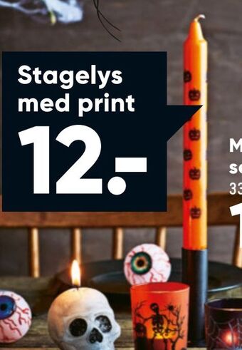 Bilka Stagelys med print tilbud