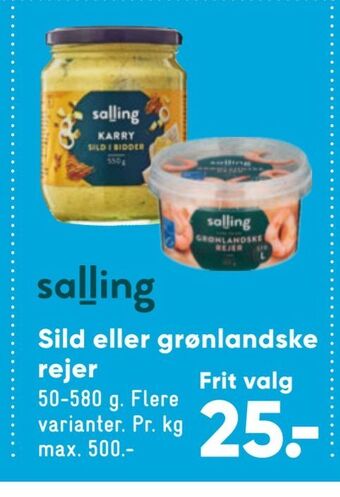 Bilka Sild eller grønlandske rejer tilbud