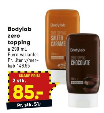 Bilka Bodylab zero topping tilbud