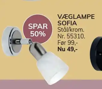 Daells Bolighus Væglampe sofia tilbud