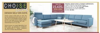 Daells Bolighus Meget stor u-formet hjørnesofa tilbud