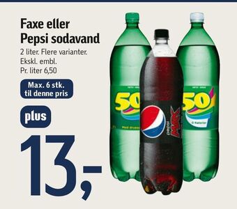Føtex Faxe eller pepsi sodavand tilbud