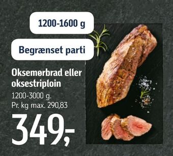 Føtex Oksemørbrad eller oksestriploin tilbud