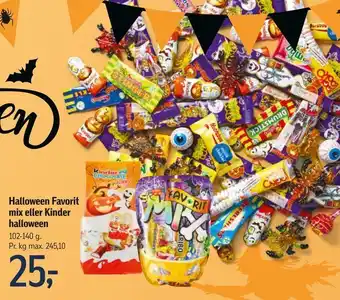 Føtex Halloween favorit mix eller kinder halloween tilbud
