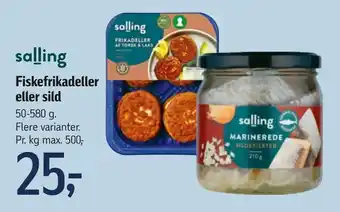 Føtex Fiskefrikadeller eller sild tilbud