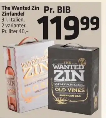 Fleggaard The Wanted Zin Zinfandel 3 l. tilbud
