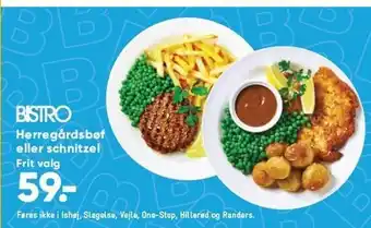 Bilka Herregårdsbøf el. schnitzel tilbud