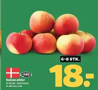Netto Samsø æbler 6-8 stk. tilbud