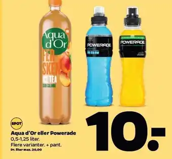 Netto Aqua d*or el. powerade tilbud