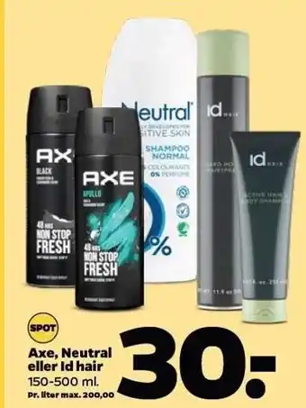 Axe, neutral el. id hair
