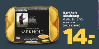 Netto Barkholt skrabeæg 6 stk tilbud
