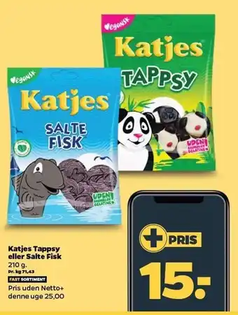 Katjes tappsy eller salte fisk - medlemstilbud