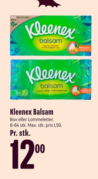 Min Købmand Kleenex balsam tilbud