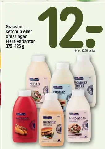 REMA 1000 Graasten ketchup eller dressinger tilbud