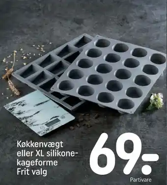 Køkkenvægt eller xl silikone kageforme