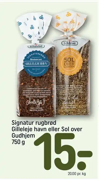 REMA 1000 Signatur rugbrød gilleleje havn eller sol over gudhjem tilbud