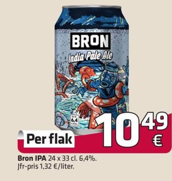 Fleggaard Bron IPA 24 x 33 cl. tilbud