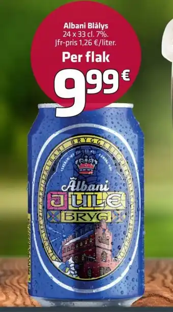 Fleggaard Albani Blålys 24 x 0.33 cl. tilbud