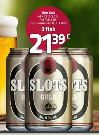 Fleggaard Slots Guld 24 x 33 cl. tilbud