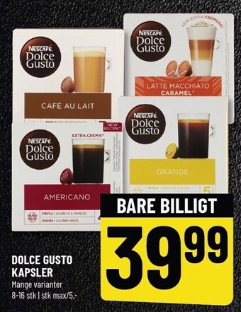 Løvbjerg Dolce gusto kapsler tilbud