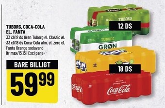 Løvbjerg Tuborg, coca-cola el. fanta tilbud