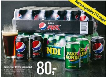 Føtex Pepsi max cola tilbud